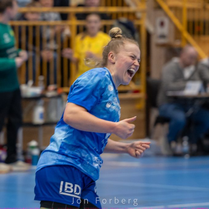 Maja var nok en gang i scoringshumør, og scoret på sju av sju avslutninger mot Oppsal. Bildet er fra onsdagens hjemmekamp mot Fjellhammer. Foto: Jon Forberg